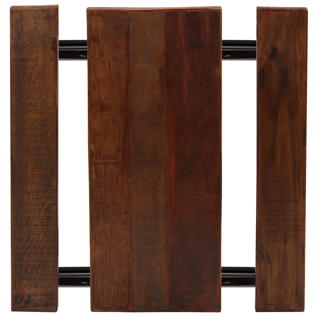 vidaXL Mesa de bar y bancos de madera maciza de acacia 120x50x107 cm