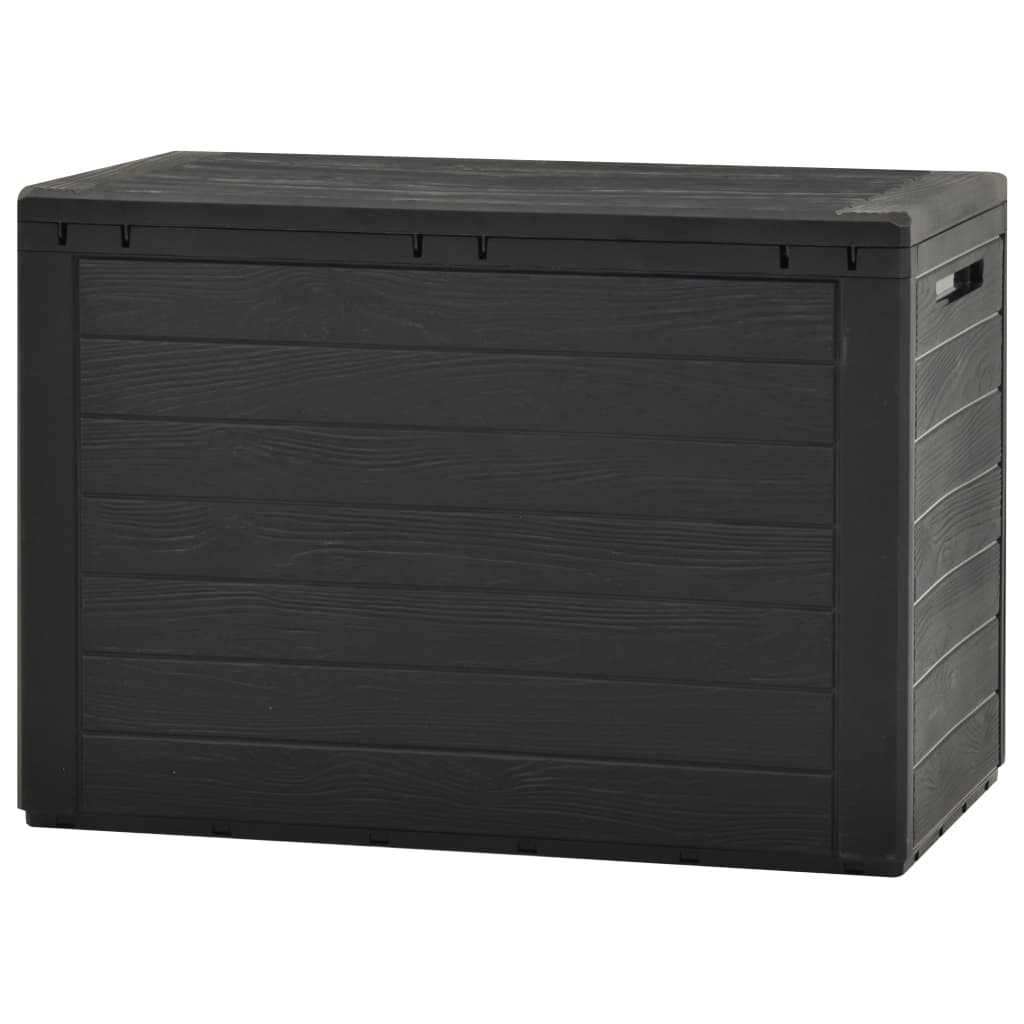 vidaXL Caja de almacenamiento de jardín gris antracita 78x44x55 cm