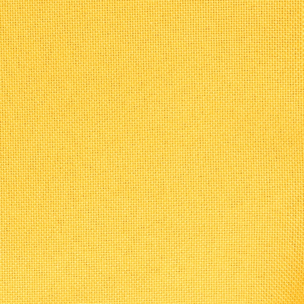 vidaXL Silla mecedora con reposapiés tela amarillo mostaza