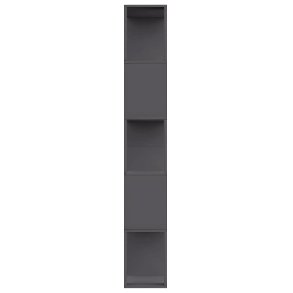 vidaXL Estantería/divisor madera contrachapada gris 80x24x159 cm
