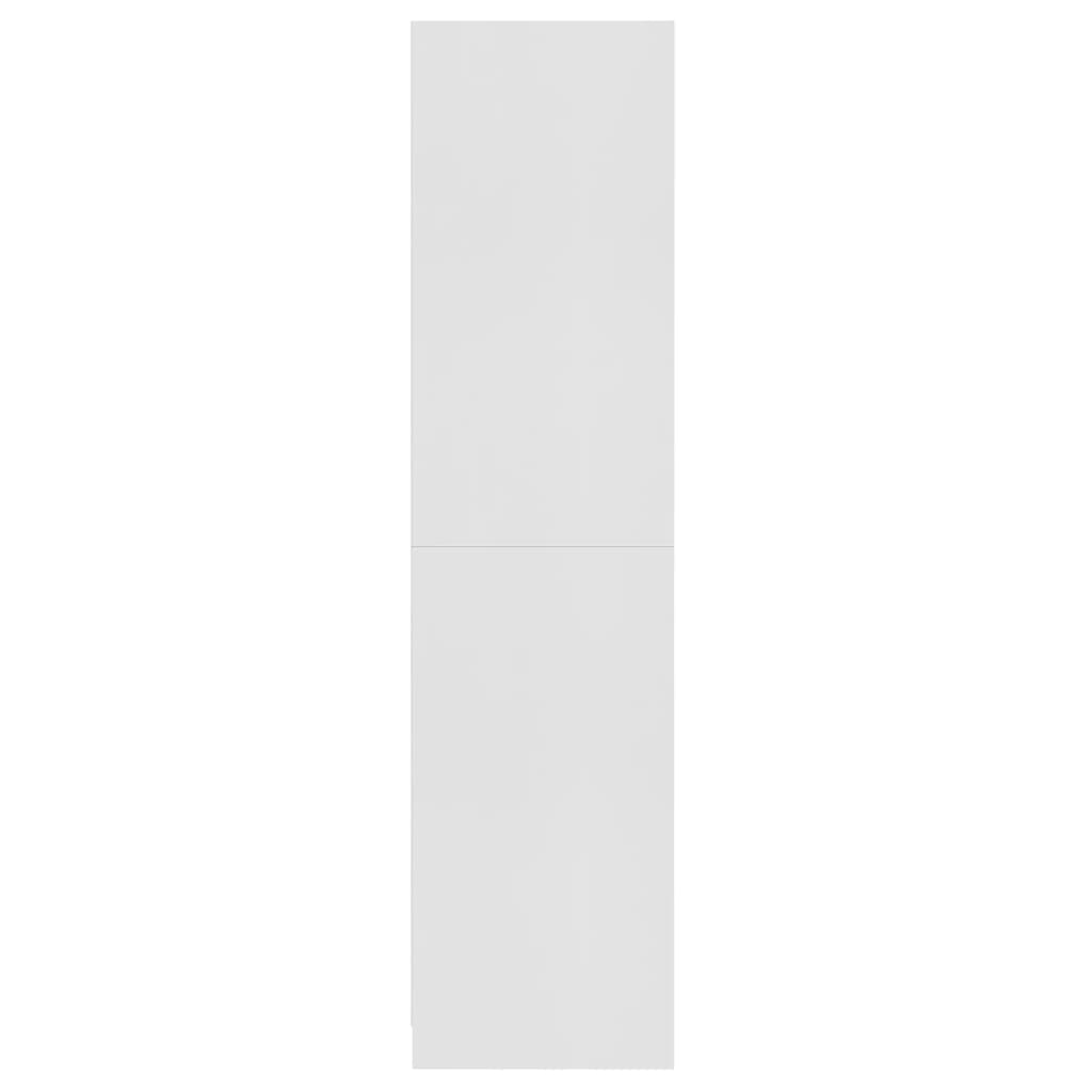 vidaXL Armario de madera contrachapada blanco 100x50x200 cm