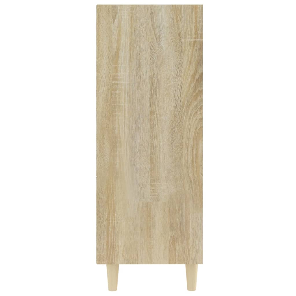 vidaXL Aparador de madera contrachapada roble Sonoma 69,5x32,5x90 cm