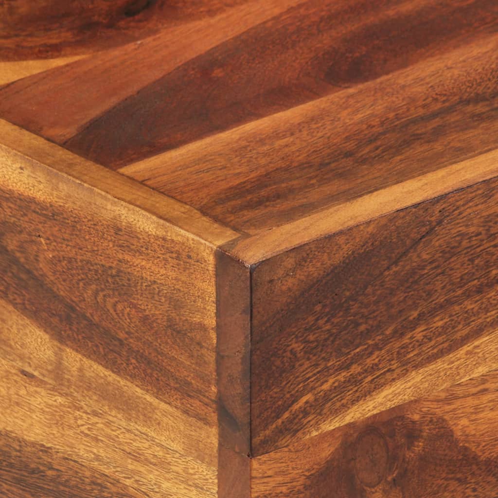 vidaXL Mesa de centro de madera maciza de acacia 80x80x30 cm