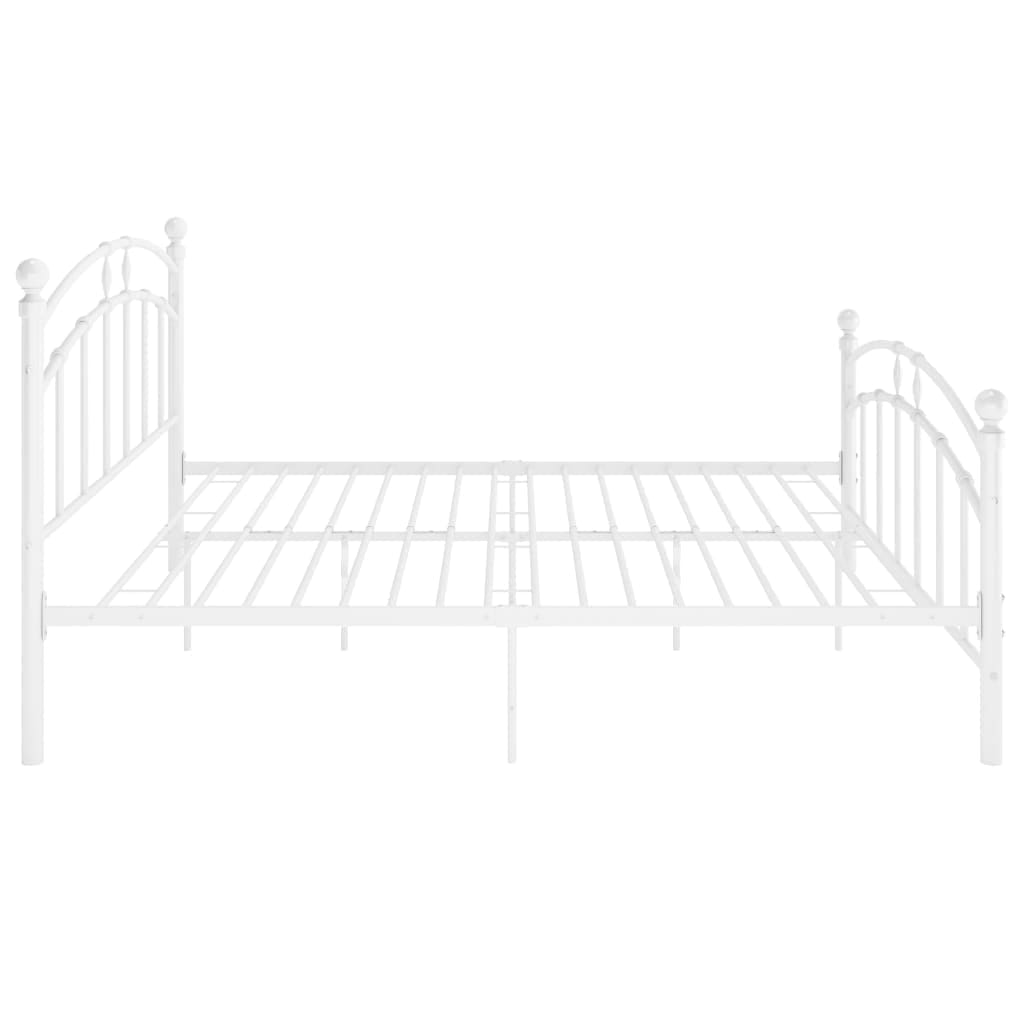 vidaXL Estructura de cama de metal blanco 200x200 cm