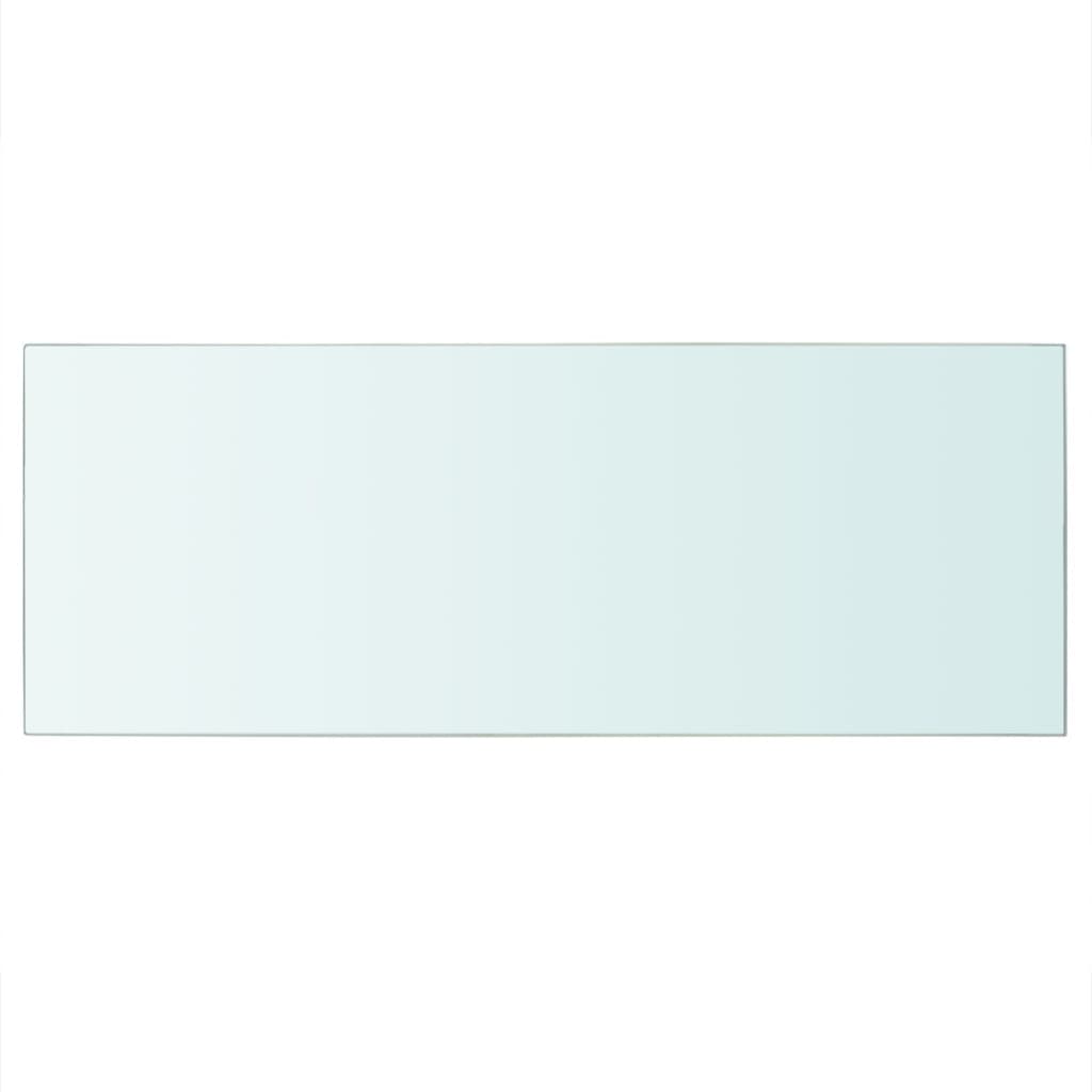 vidaXL Panel de estante vidrio claro 60x25 cm