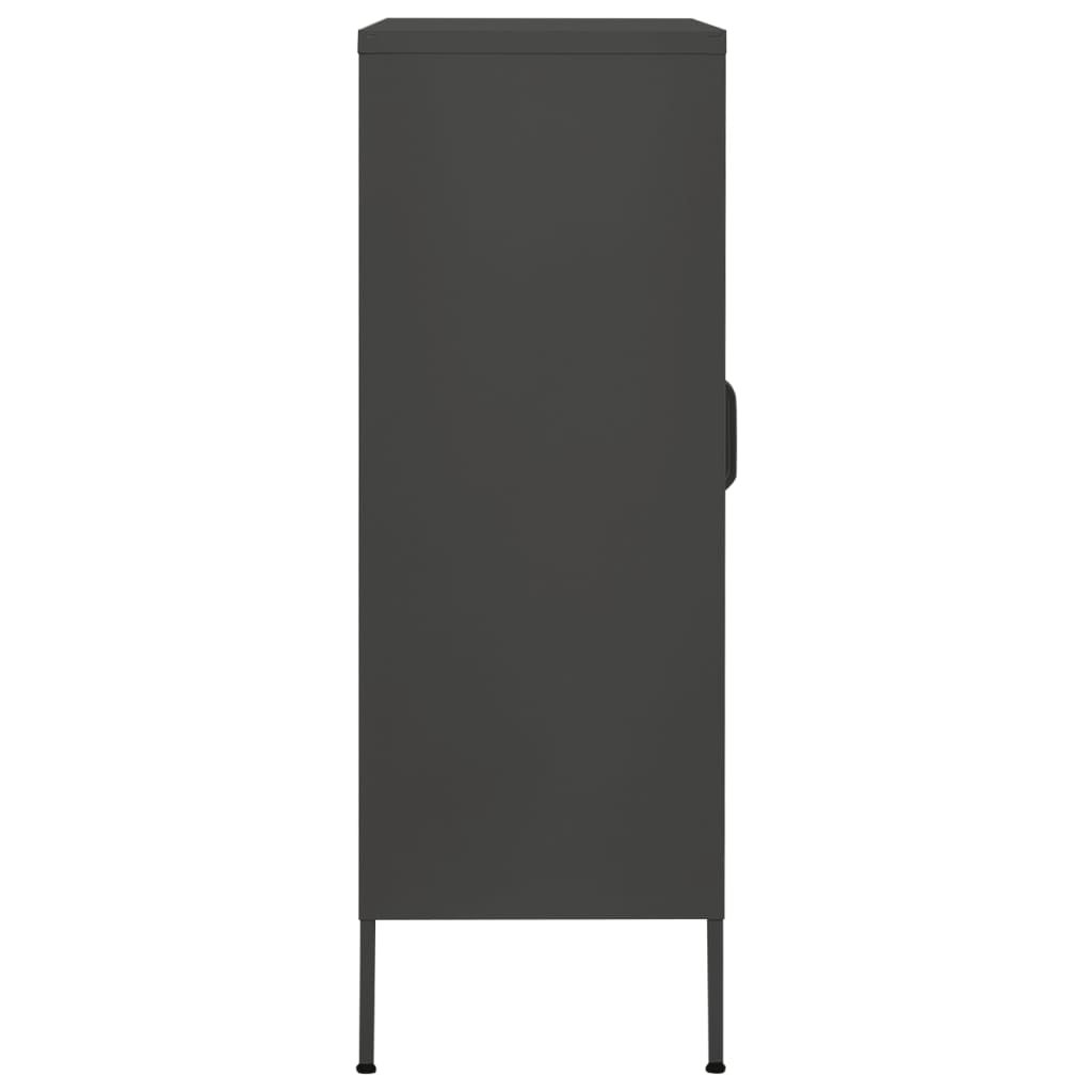 vidaXL Armario de almacenamiento acero gris antracita 80x35x101,5 cm
