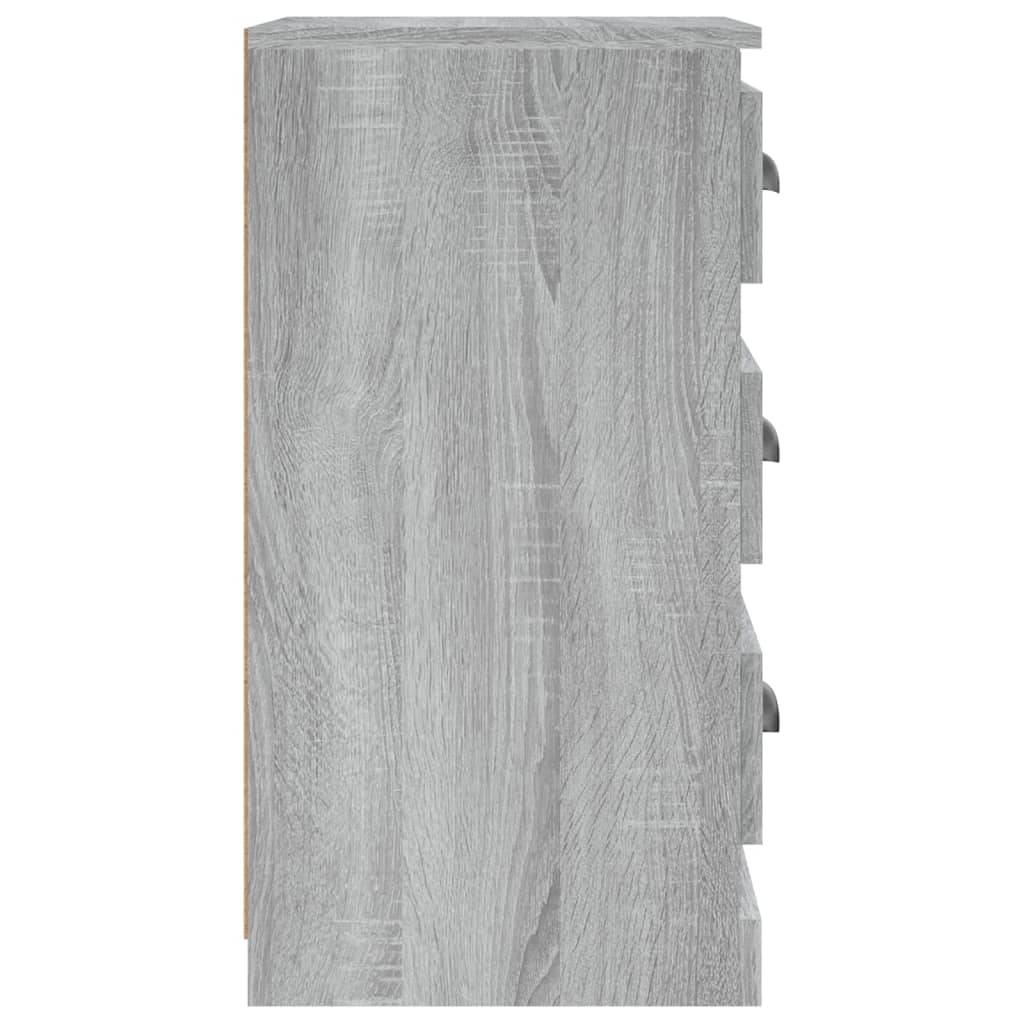 vidaXL Aparador de madera contrachapada gris Sonoma 36x35,5x67,5 cm