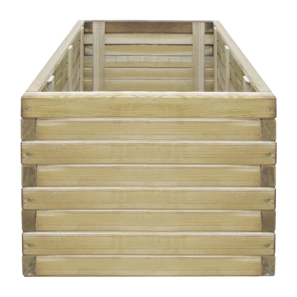 vidaXL Arriate elevado rectangular madera 100x50x40 cm