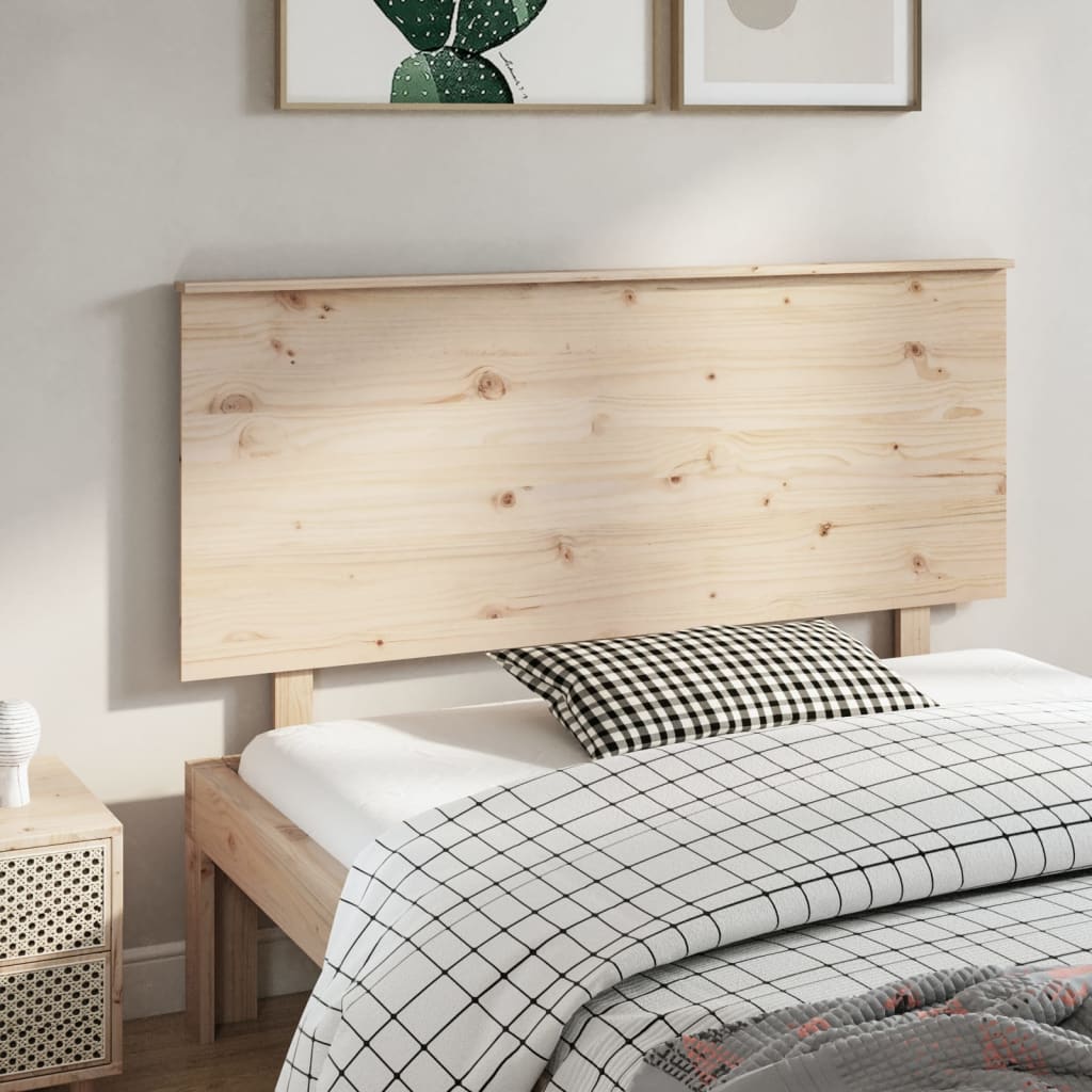 vidaXL Cabecero de cama madera maciza de pino 144x6x82,5 cm