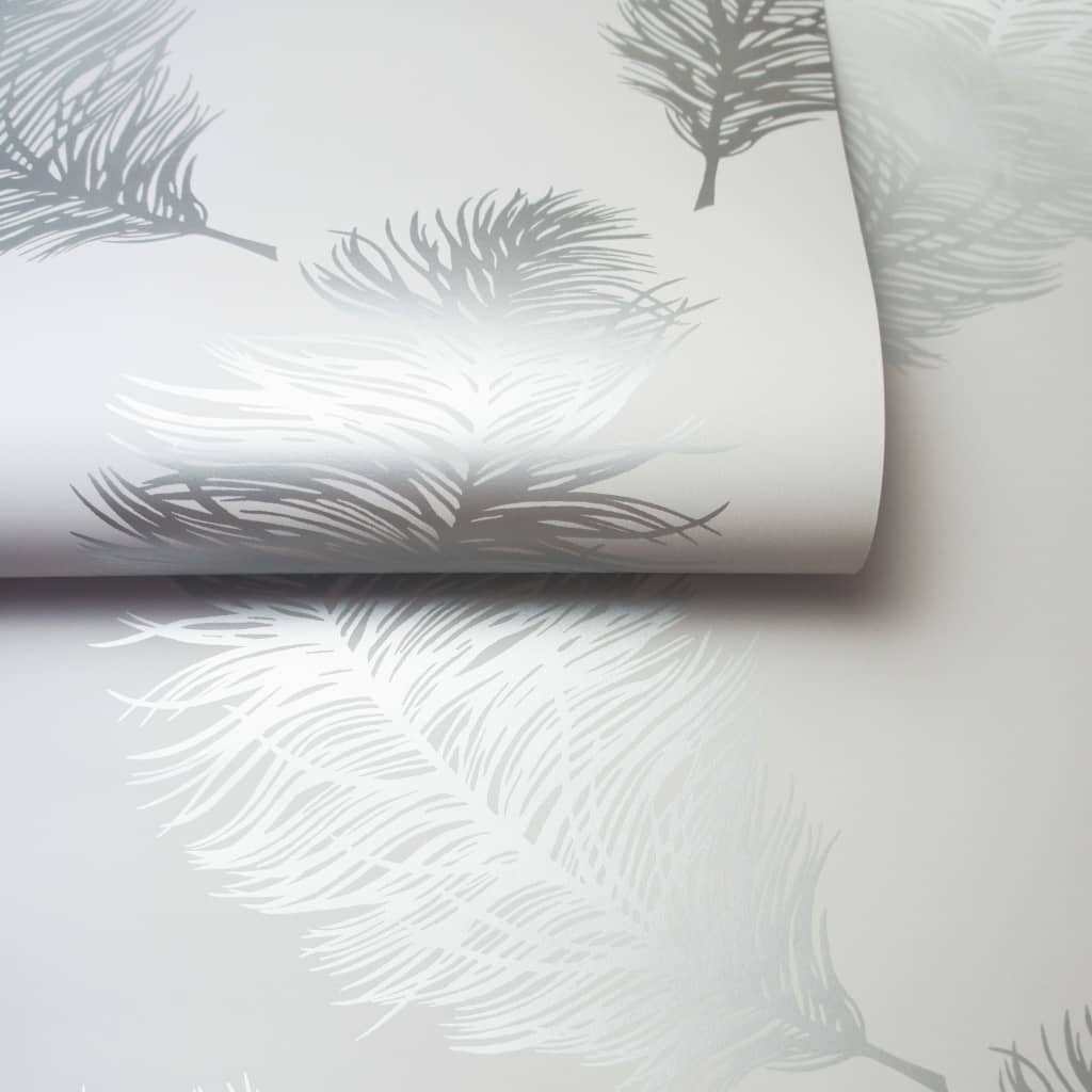 DUTCH WALLCOVERINGS Papel pintado Fawning Feather gris claro