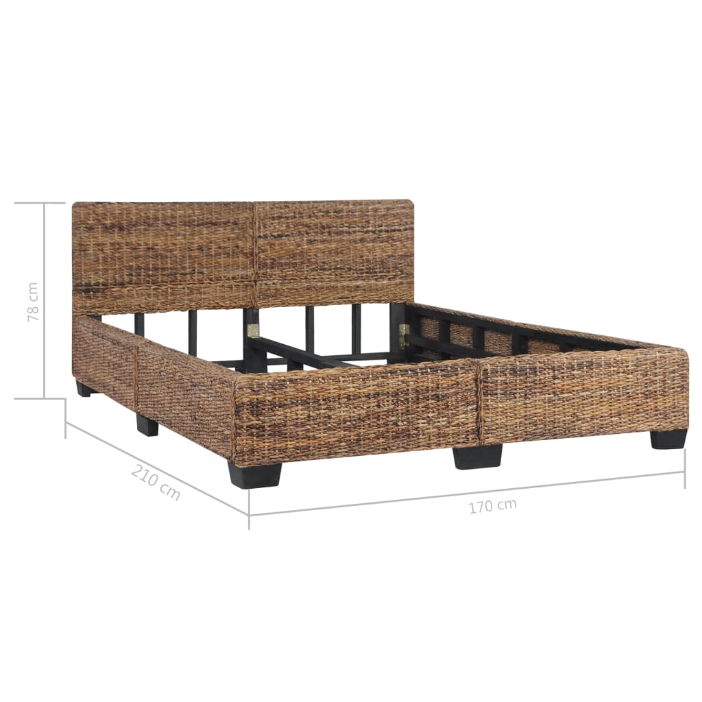 vidaXL Estructura de cama de ratán natural 160x200 cm