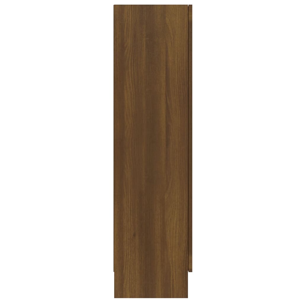 vidaXL Vitrina madera contrachapada roble marrón 82,5x30,5x115 cm