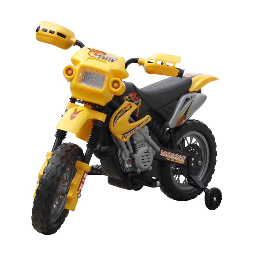 vidaXL Motocicleta para niños amarillo y negro