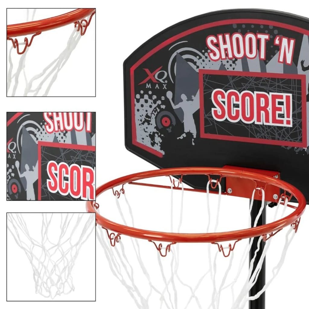 XQ Max Set de canasta de baloncesto portátil altura regulable
