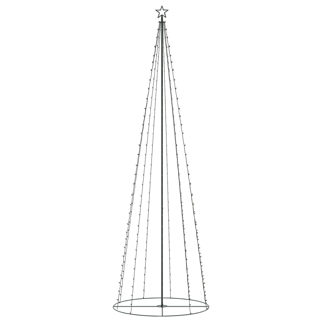 vidaXL Árbol de Navidad forma de cono 330 LED blanco cálido 100x300 cm