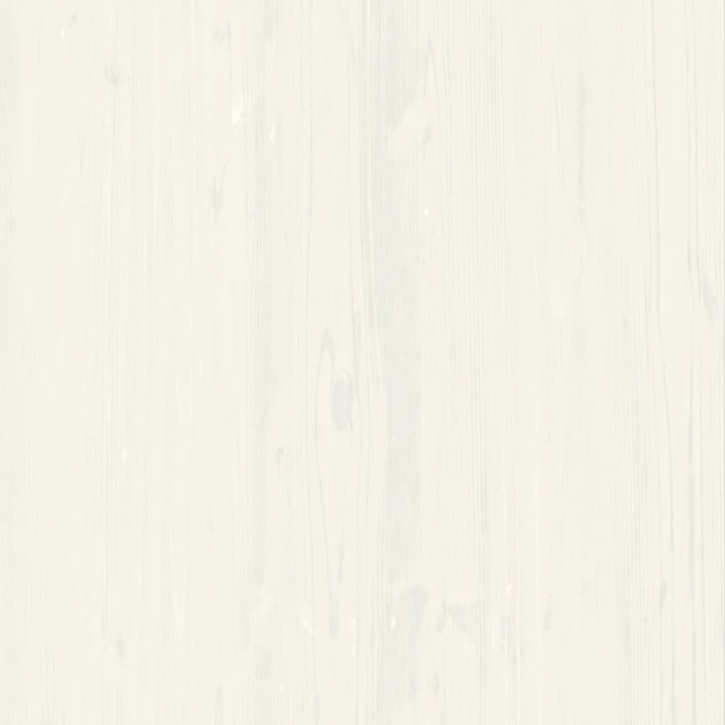 vidaXL Librería VIGO madera maciza de pino blanco 85x35x170 cm