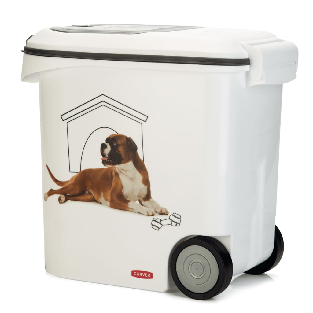 Curver Contenedor de comida para perros con ruedas 35 L