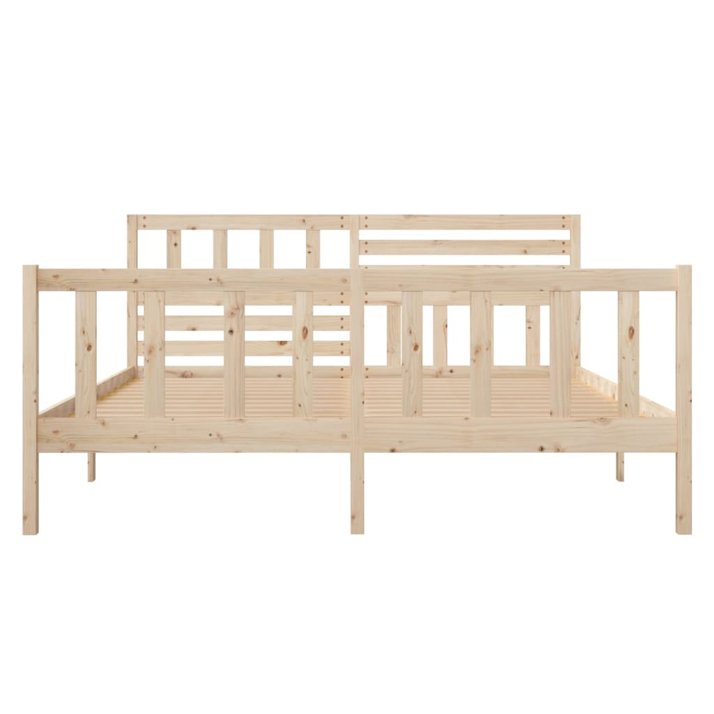 vidaXL Estructura de cama madera maciza 120x200 cm