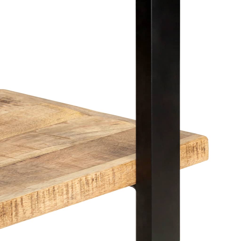 vidaXL Estantería de 4 niveles madera de mango rugosa 80x40x180 cm