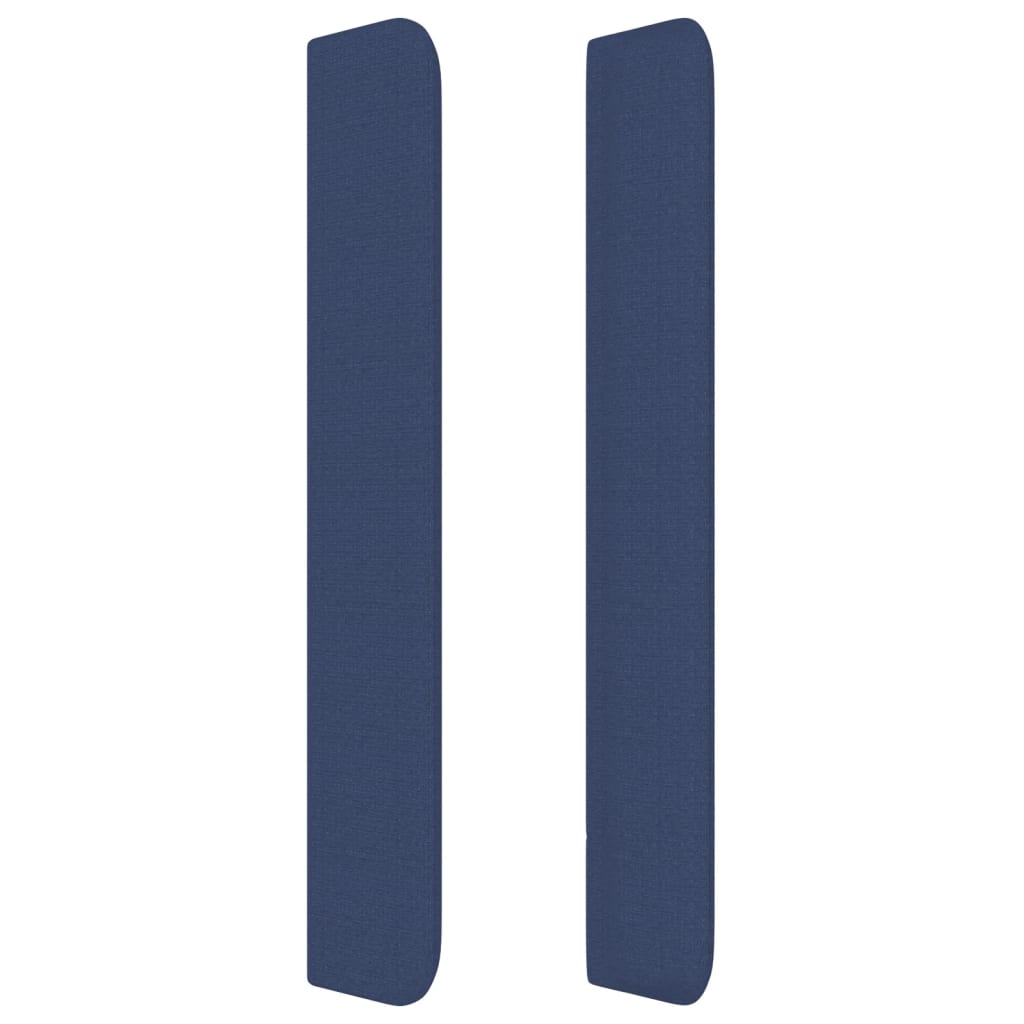 vidaXL Cabecero con orejas de tela azul 147x16x118/128 cm