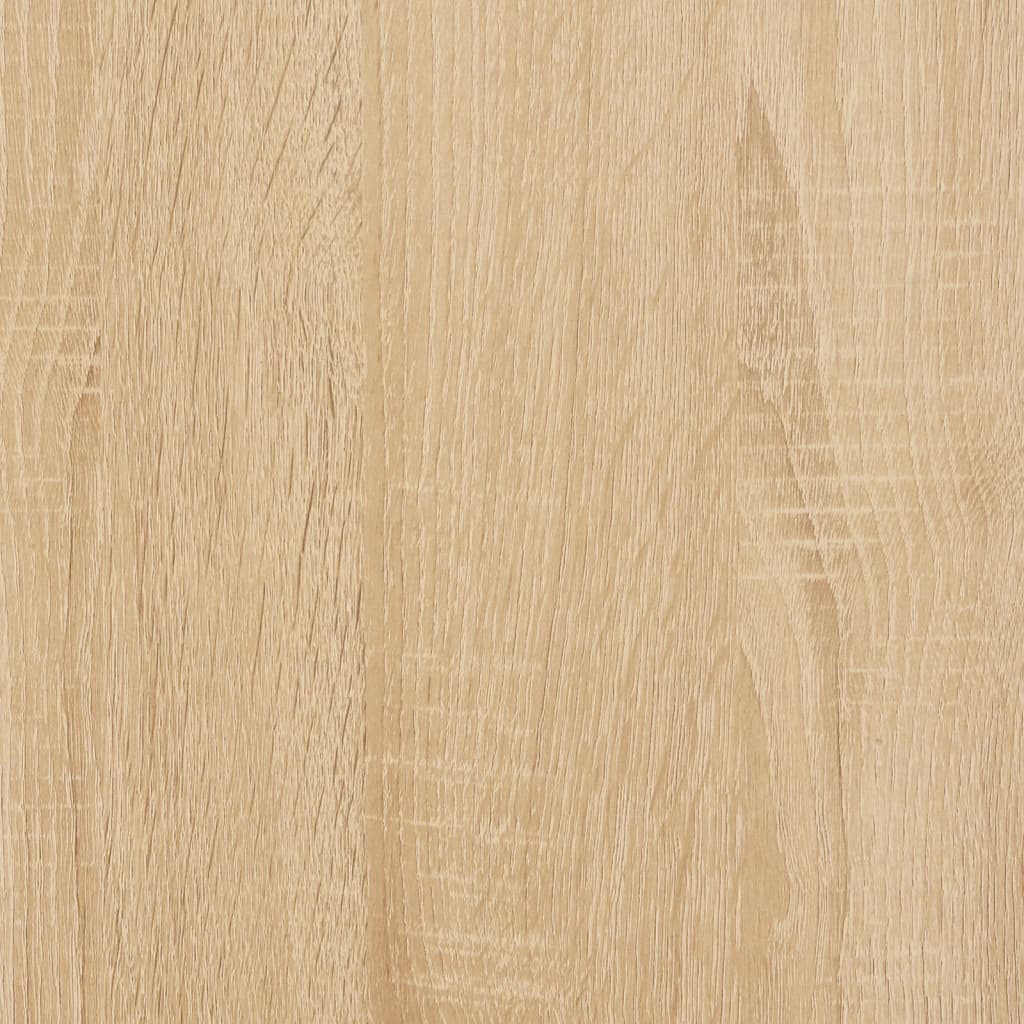 vidaXL Escritorio de hierro y madera contrachapada Sonoma 80x50x90 cm