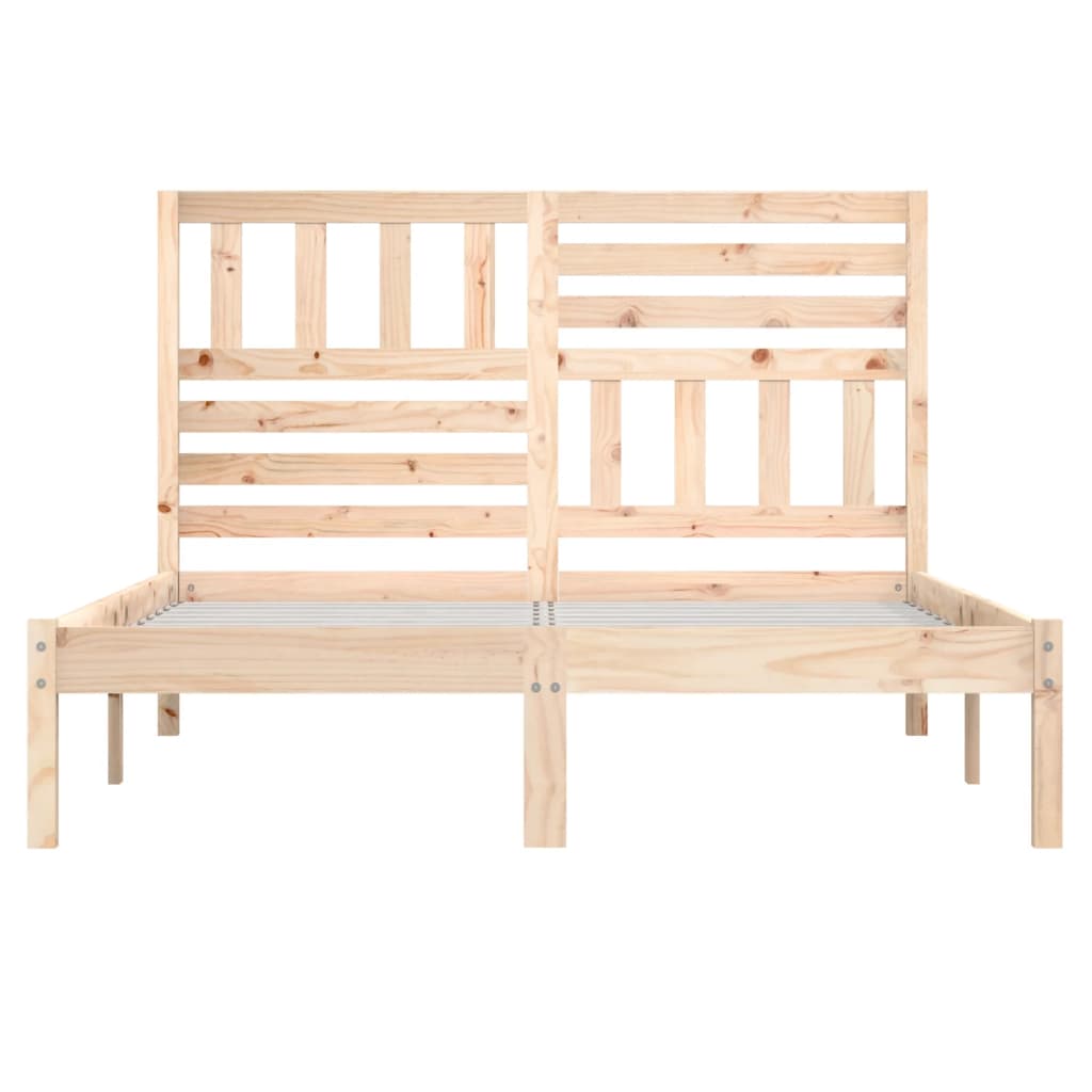 vidaXL Estructura de cama madera maciza de pino 120x190 cm
