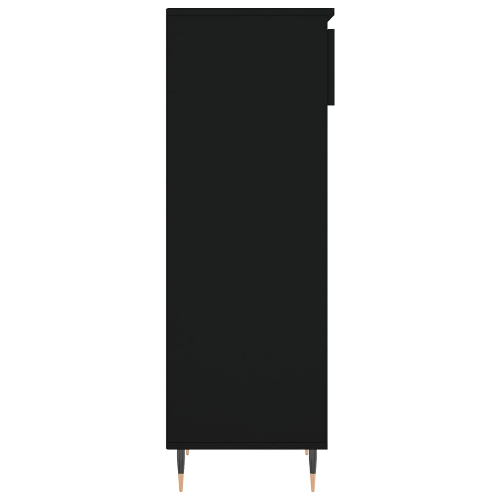 vidaXL Mueble zapatero madera contrachapada negro 40x36x105 cm