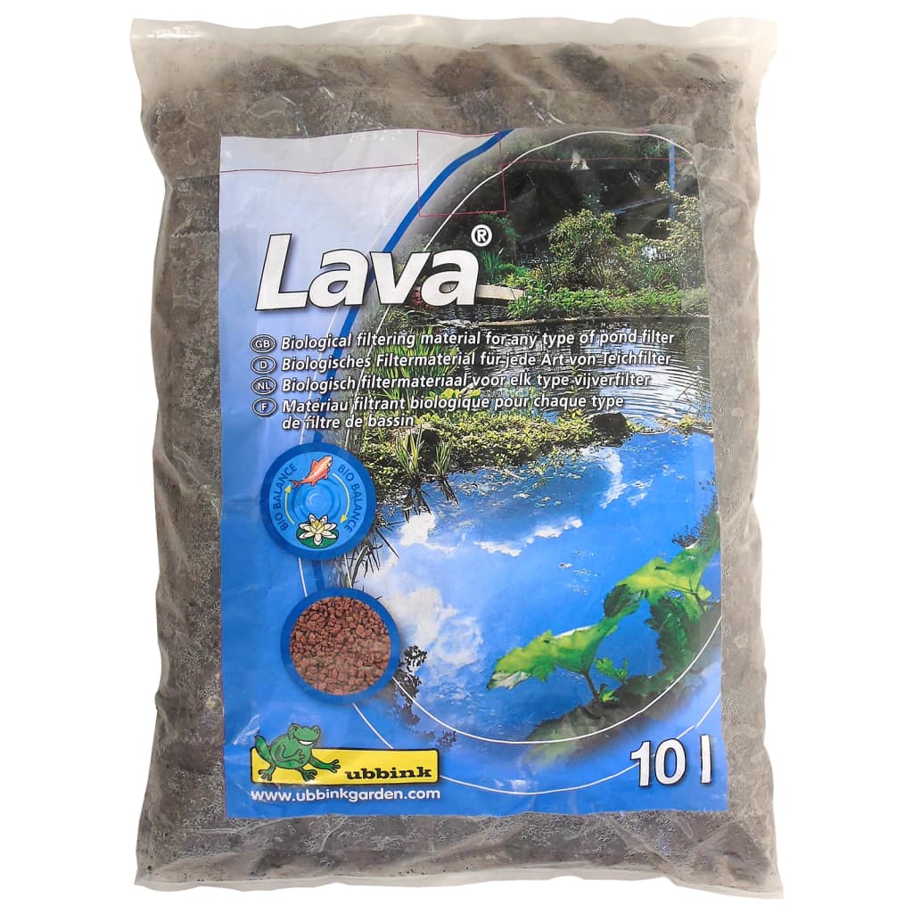 Ubbink Material filtro de estanque Lava piedra volcánica 16-32 mm 10 l