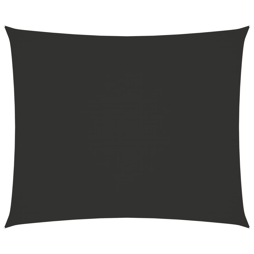vidaXL Toldo de vela rectangular tela Oxford gris antracita 3x4 m