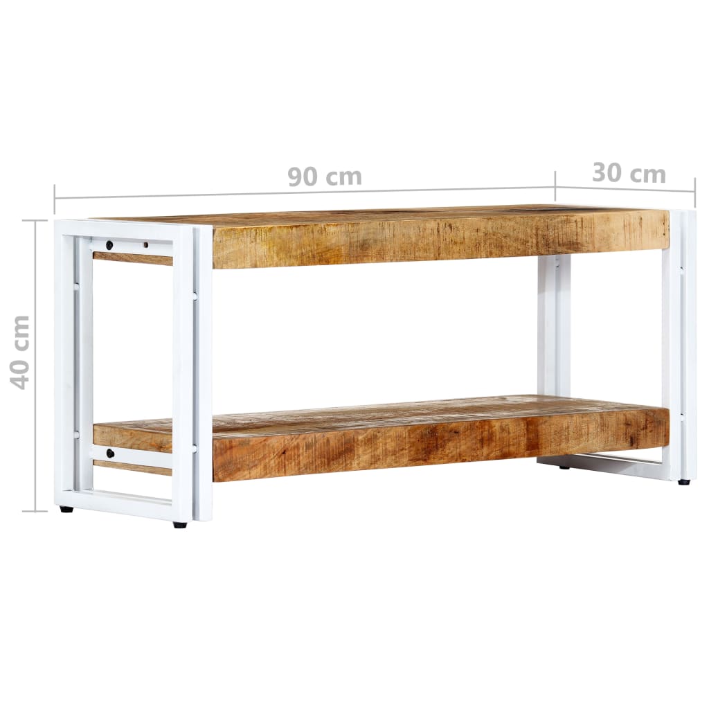 vidaXL Mueble para TV de madera maciza de mango 90x30x40 cm