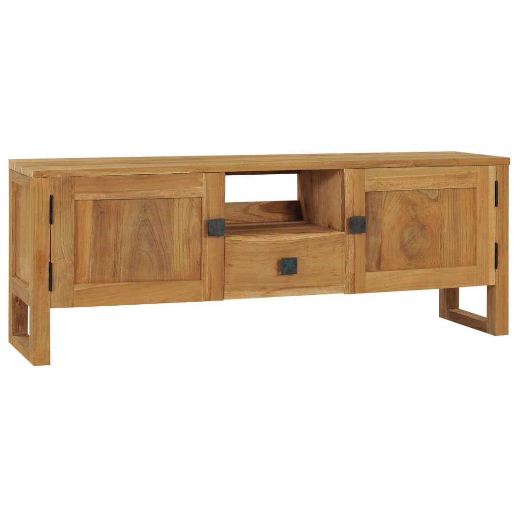 vidaXL Mueble para TV de madera maciza de teca 120x32x45 cm