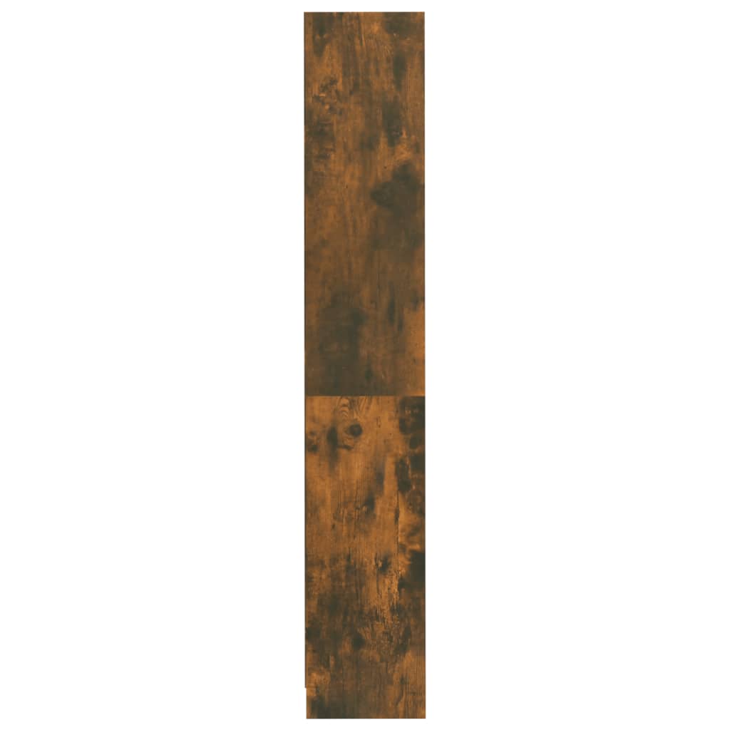 vidaXL Estantería 4 niveles madera color roble ahumado 80x24x142 cm