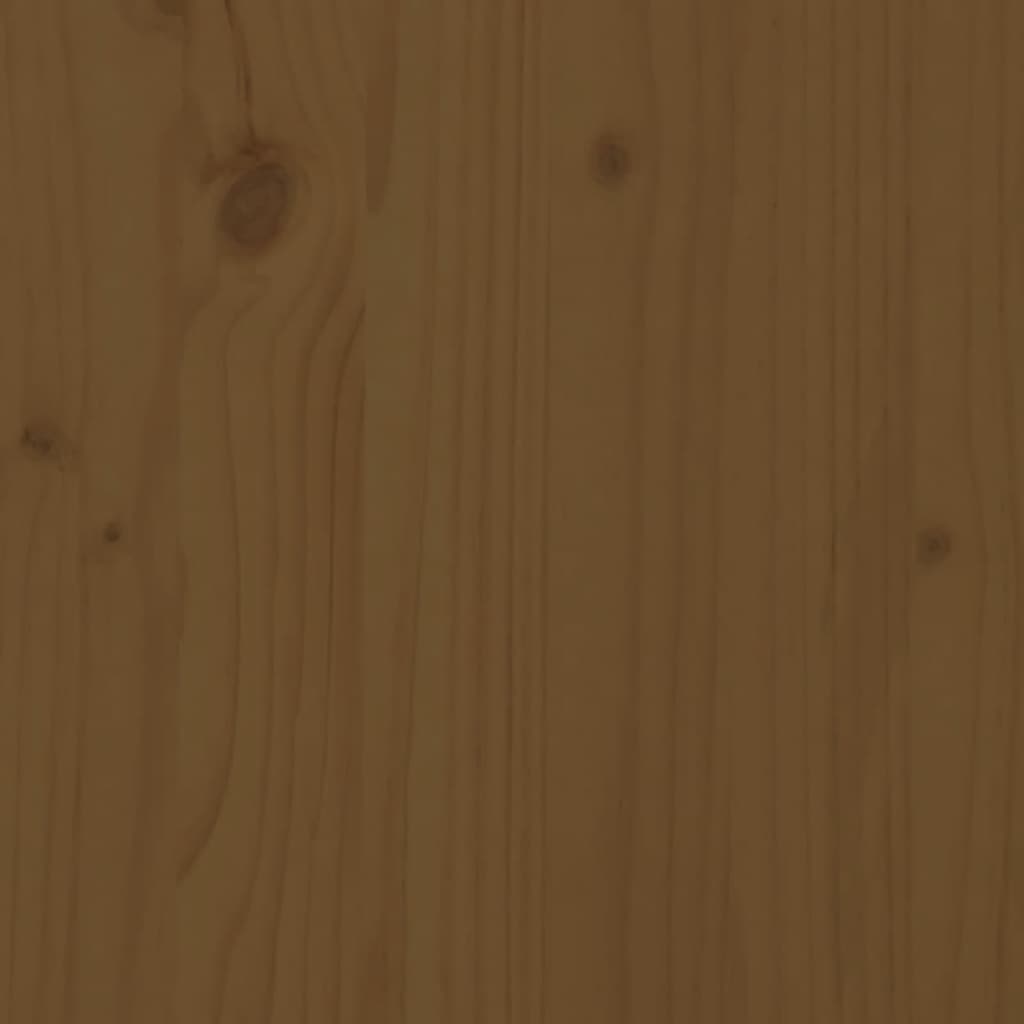 vidaXL Sofá central de jardín madera maciza pino marrón miel 120x80 cm