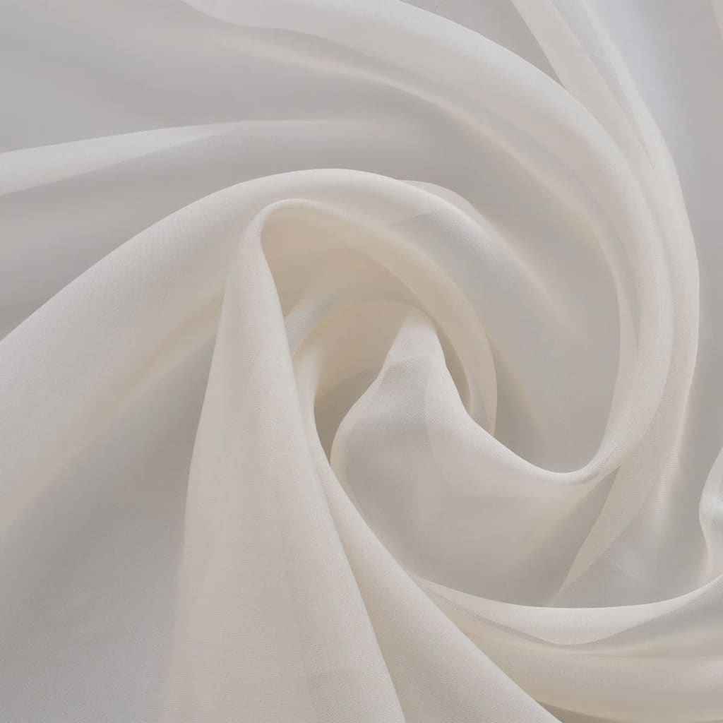 Tela de voile color crema, 1,45 x 20 m