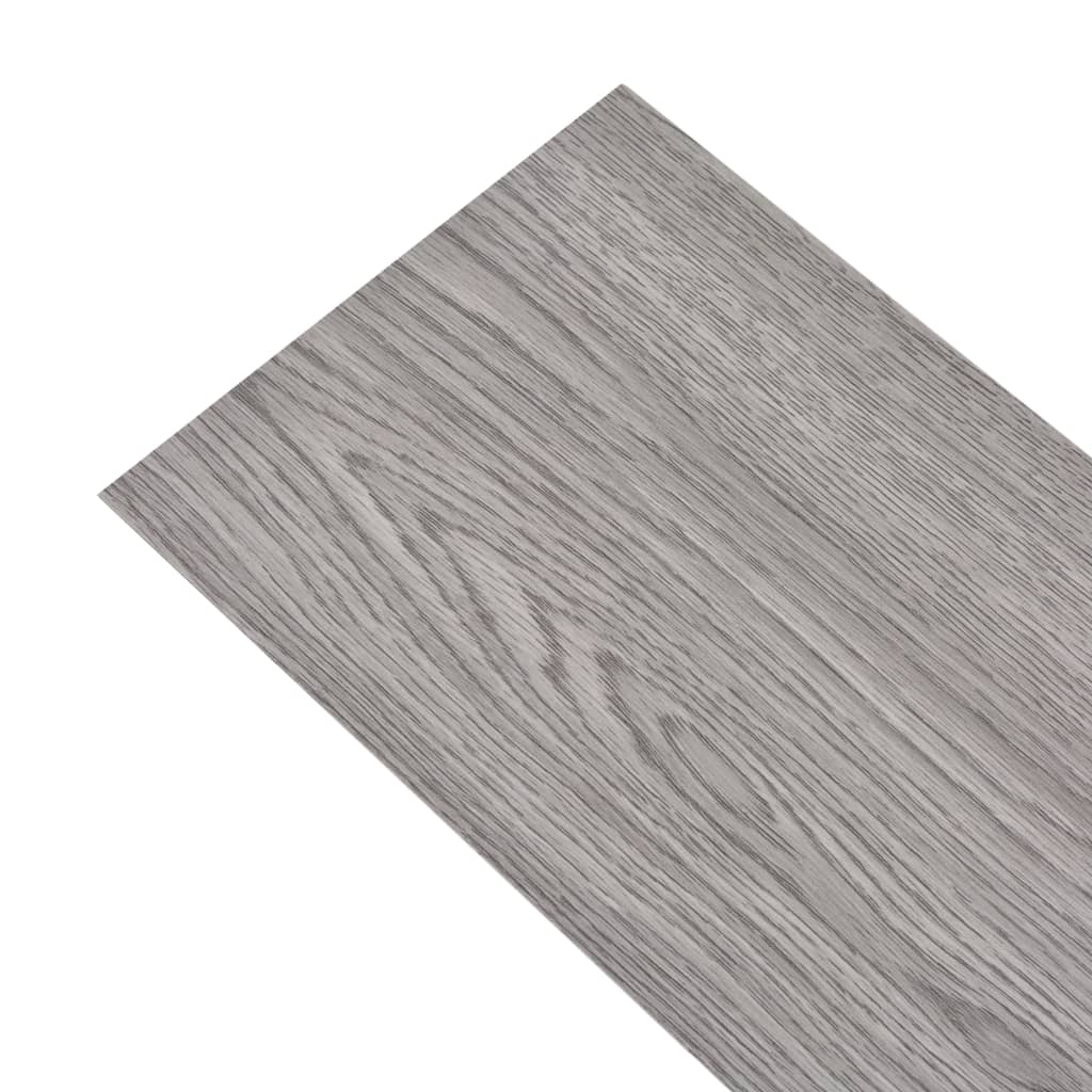 vidaXL Lamas para suelo de PVC autoadhesivas gris oscuro 2,51 m² 2 mm