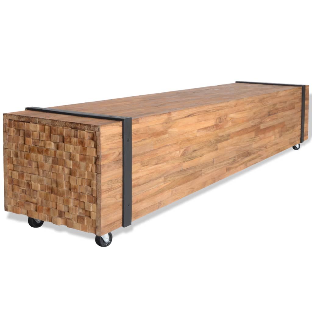 vidaXL Mueble para la TV de madera de teca 150x30x30 cm