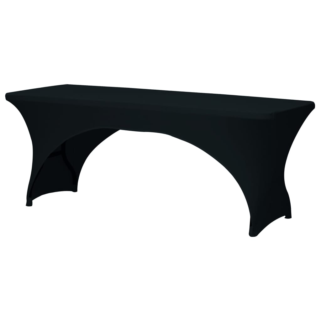 Perel Mantel para mesa rectangular arqueado negro