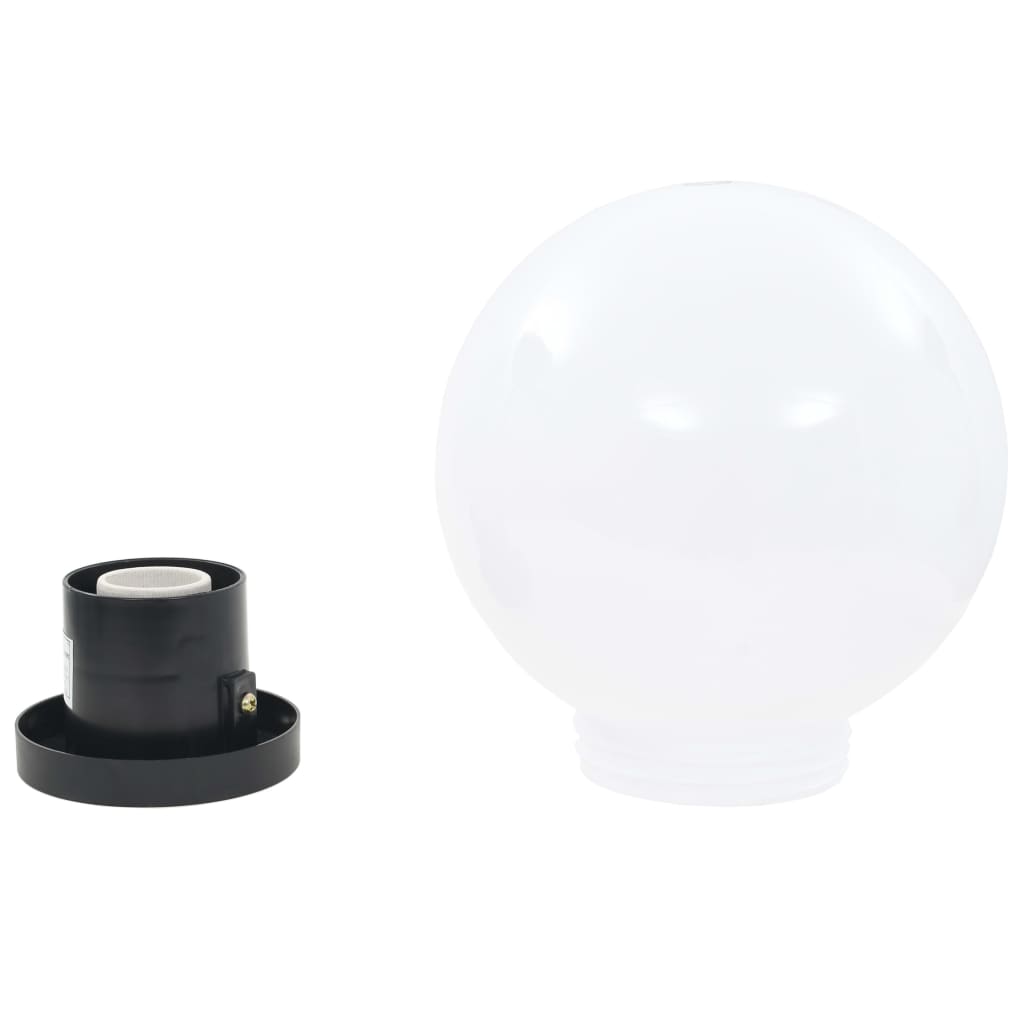 vidaXL Juego de lámparas de bola LED 2 piezas esféricas 20 cm PMMA