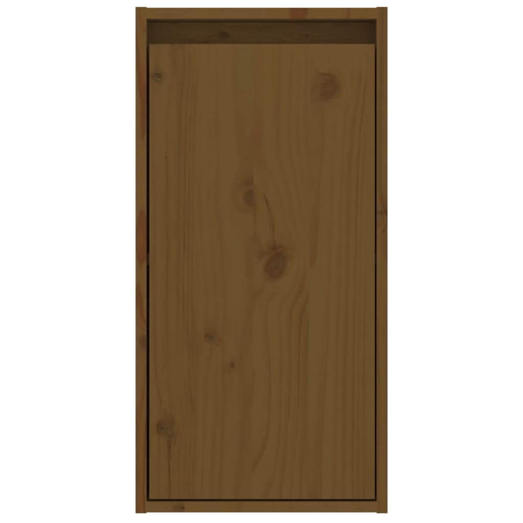 vidaXL Muebles para TV 2 piezas madera maciza de pino marrón miel