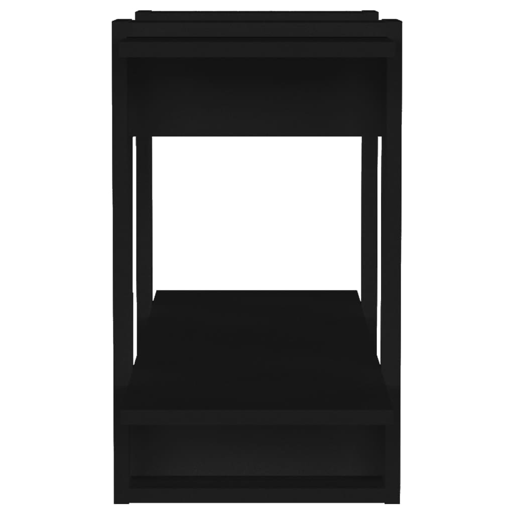 vidaXL Estantería/divisor de espacios negro 80x30x51 cm