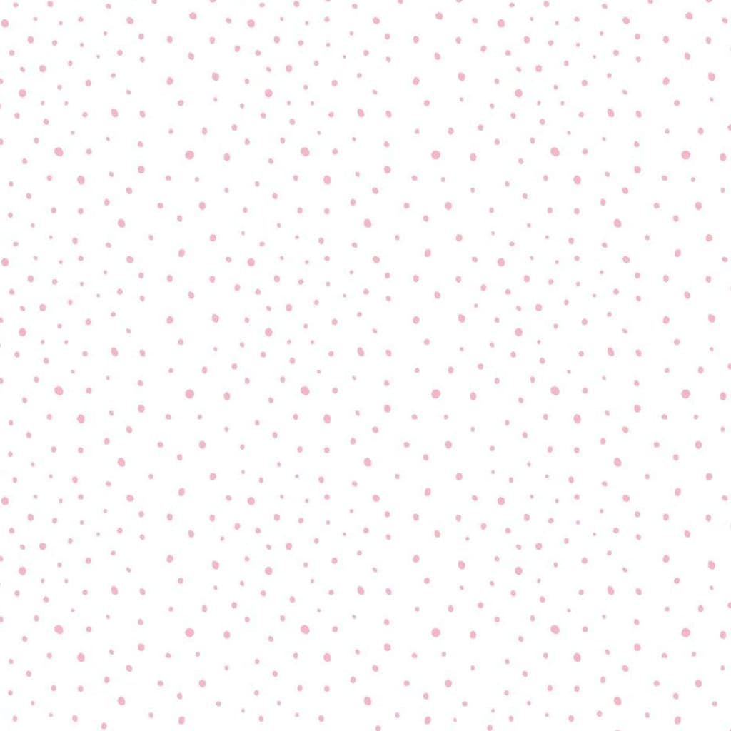 Noordwand Papel pintado Mondo baby Confetti Dots blanco, rosa y beige
