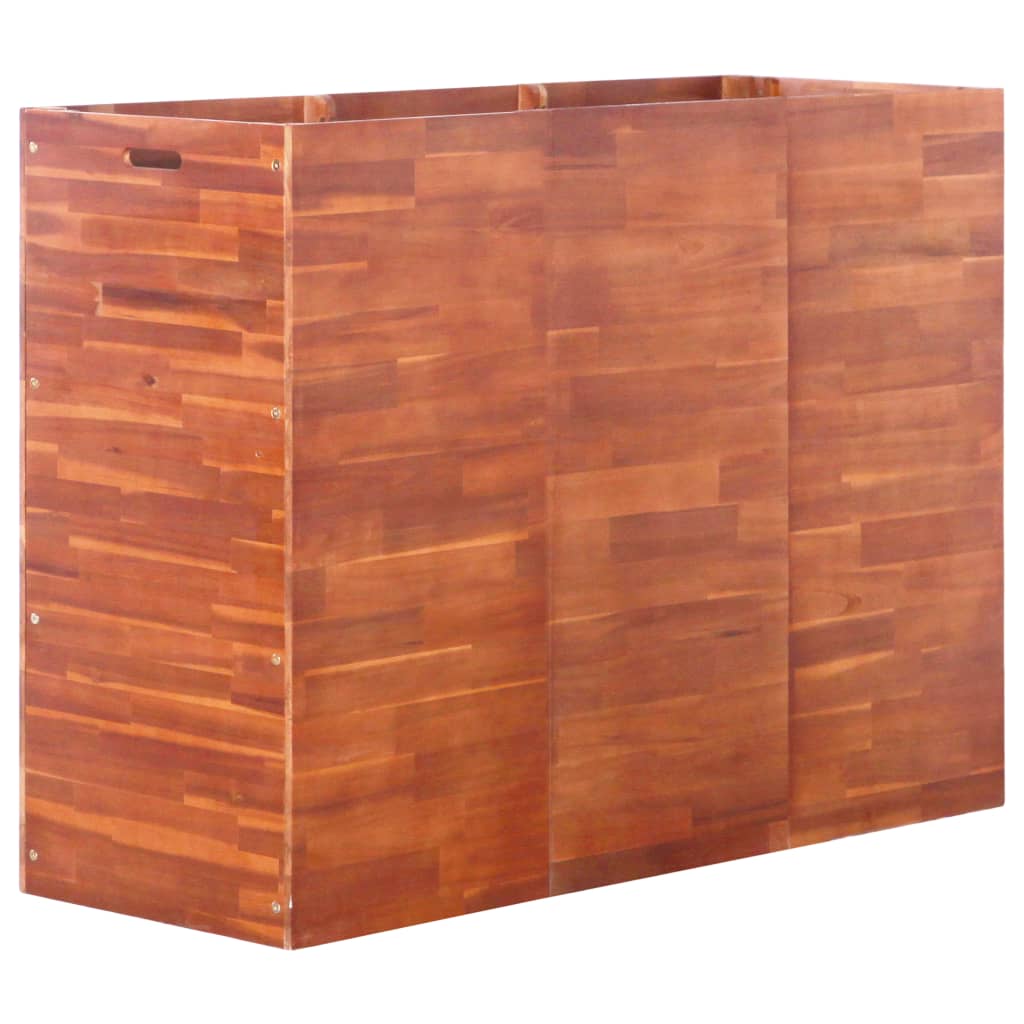 vidaXL Arriate de madera de acacia 150x50x100 cm