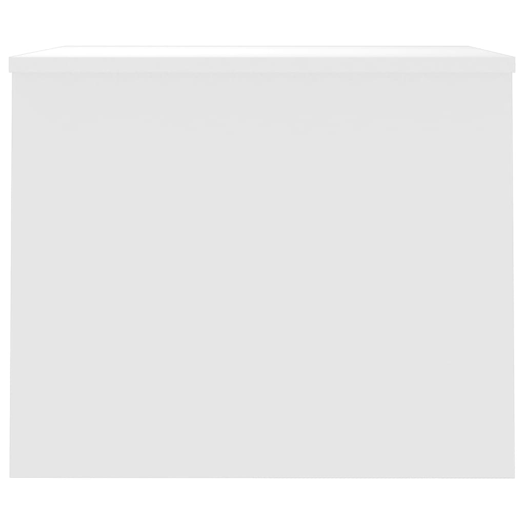 vidaXL Mesa de centro contrachapada blanco brillo 80x50,5x41,5 cm