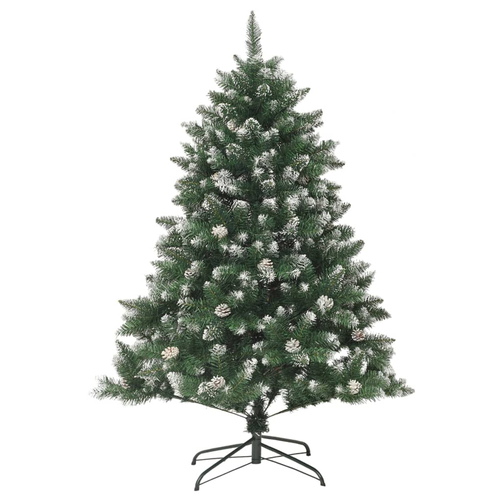 vidaXL Árbol de Navidad artificial con soporte PVC 150 cm