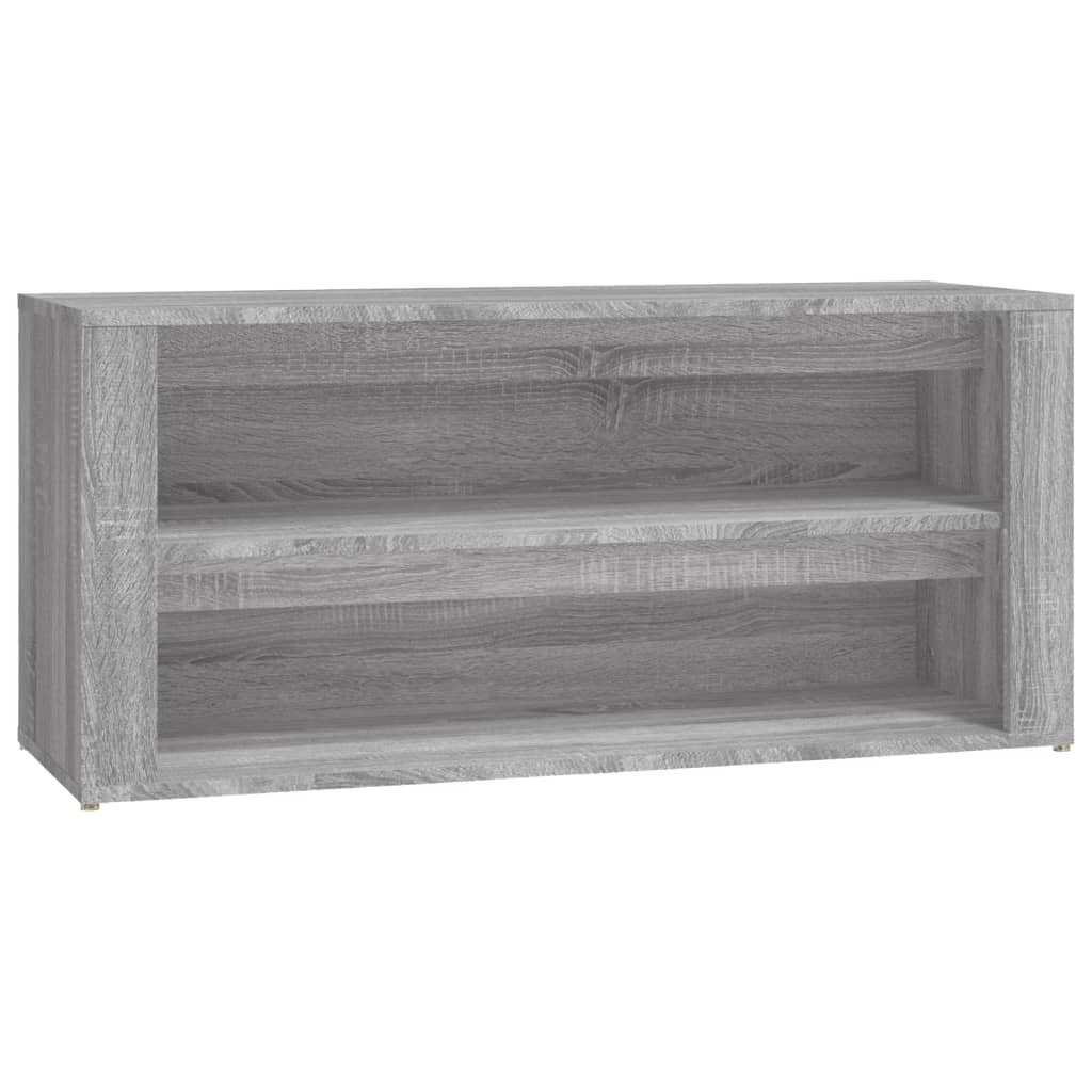 vidaXL Mueble zapatero madera contrachapada gris Sonoma 100x35x45 cm