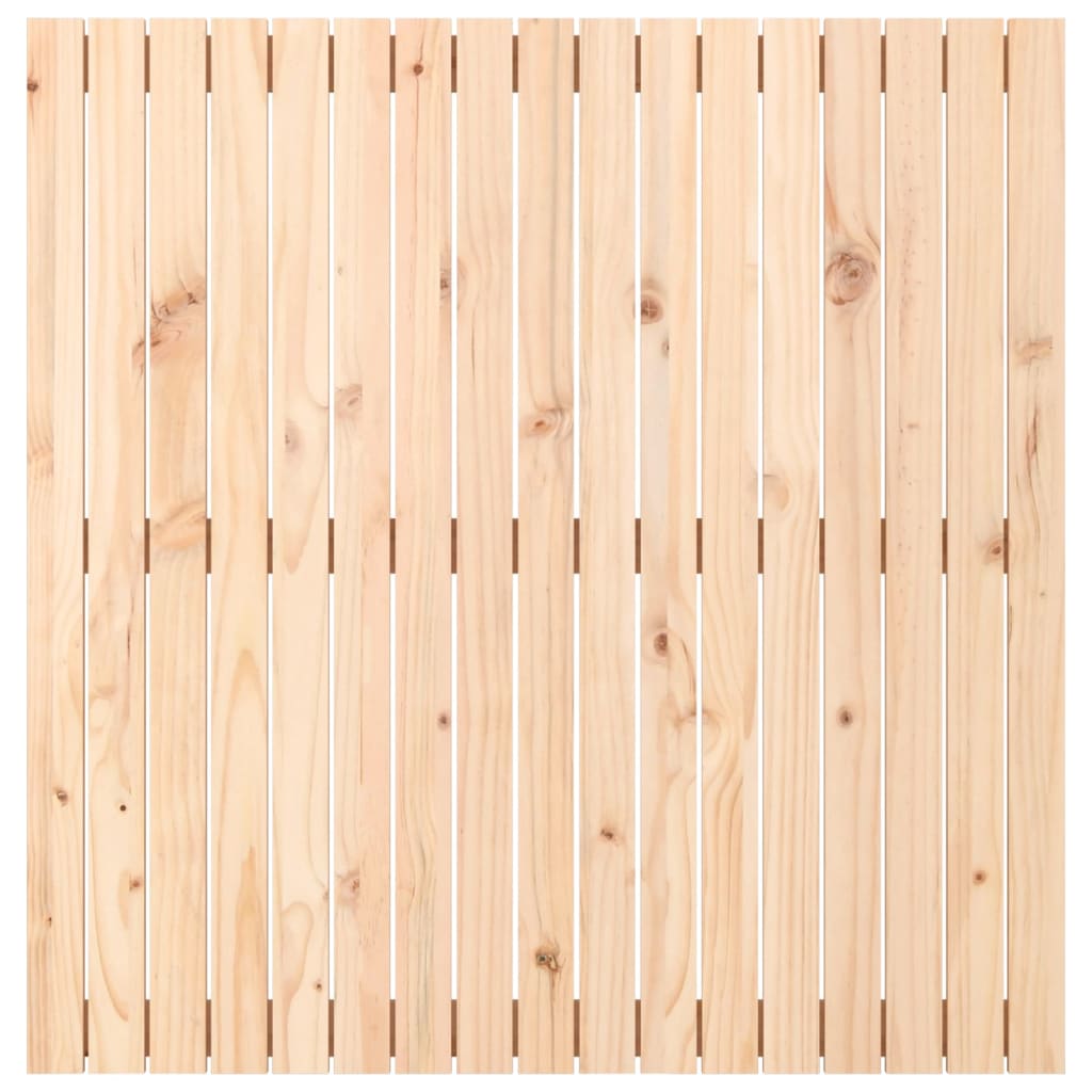 vidaXL Cabecero de cama de pared madera maciza de pino 108x3x110 cm