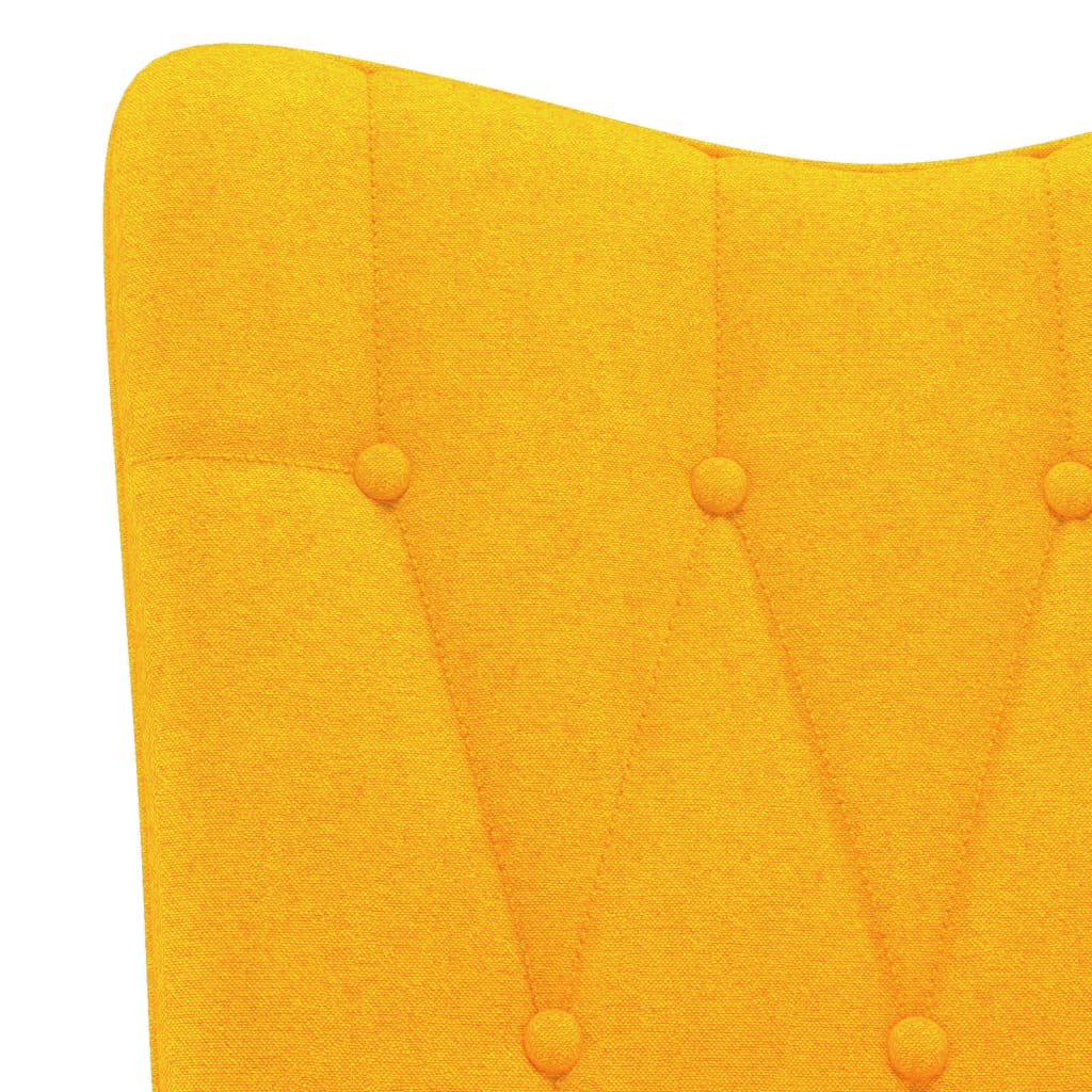 vidaXL Silla de relajación de tela amarillo mostaza