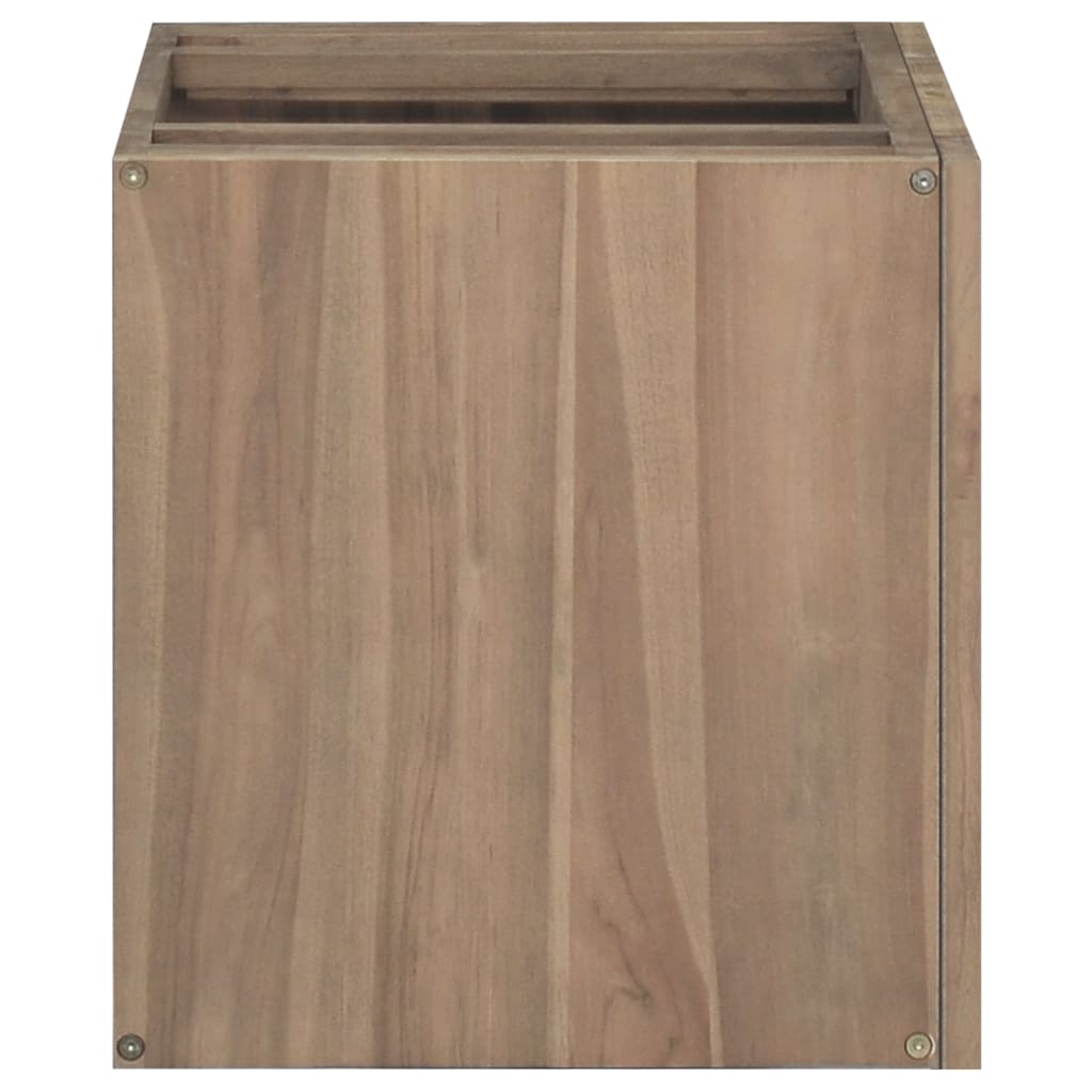 vidaXL Armario de baño de pared madera maciza de teca 60x39x40 cm