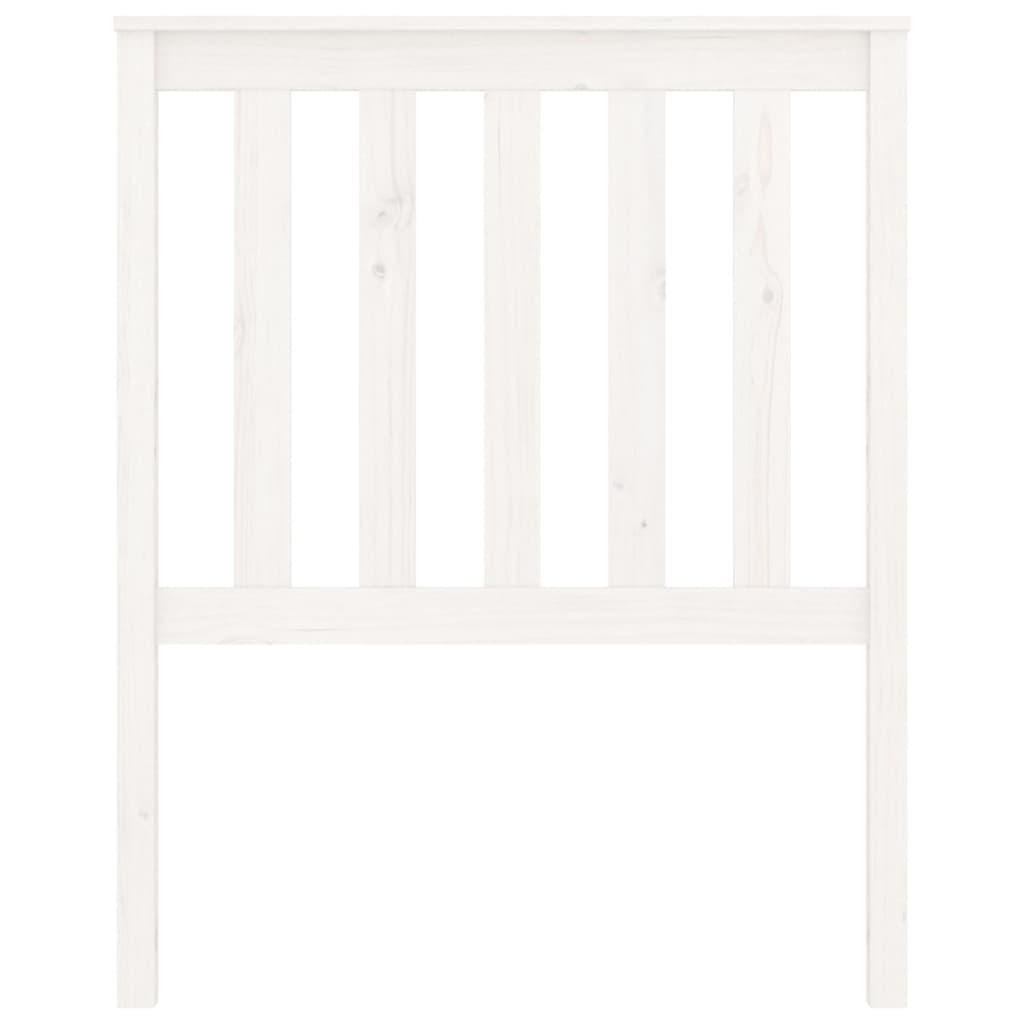 vidaXL Cabecero de cama madera maciza de pino blanco 81x6x101 cm