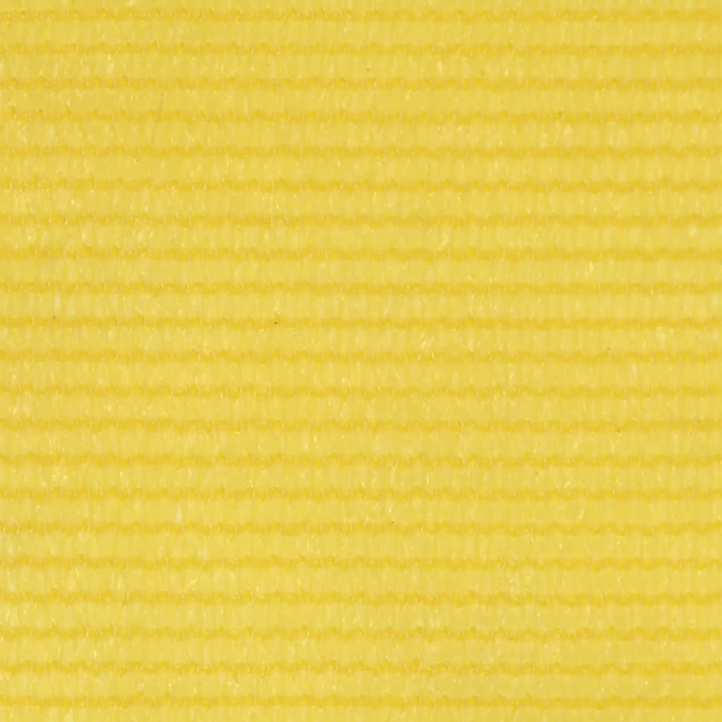 vidaXL Toldo para balcón HDPE amarillo 75x600 cm